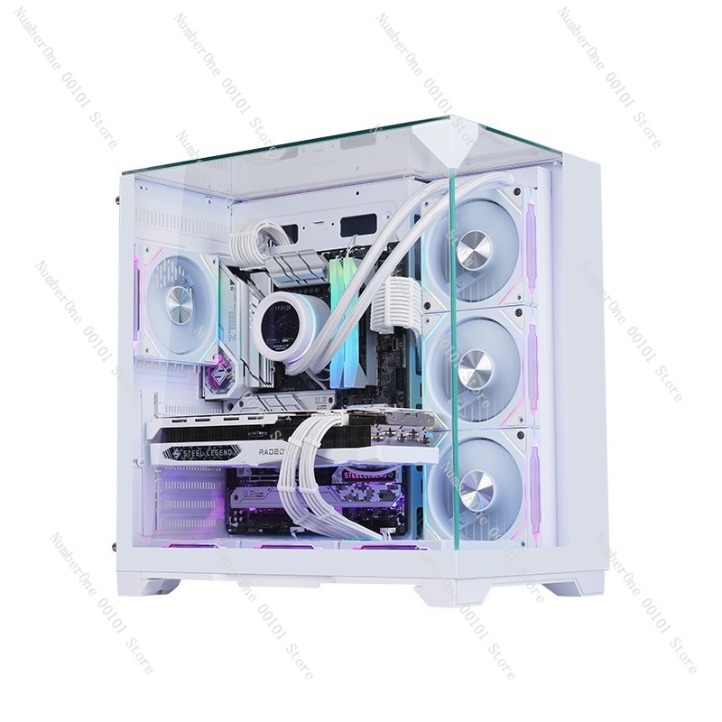 Pc Gaming Rgb - ATX Gaming PC Case Panoramic Tempered