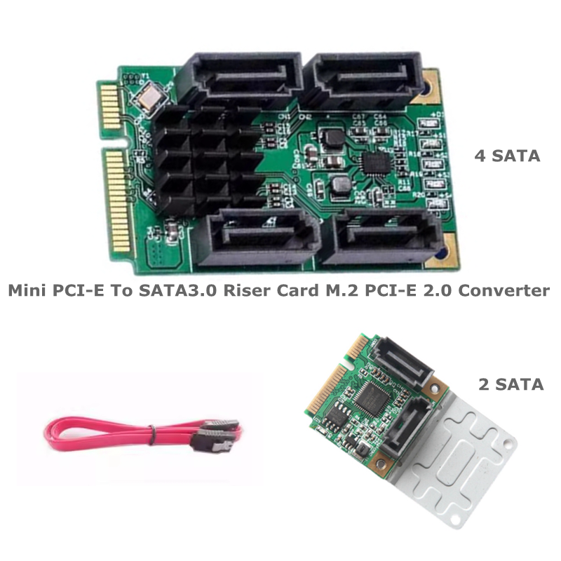 Pcie Riser Cable - Mini PCI-E To SATA3.0 Riser Card