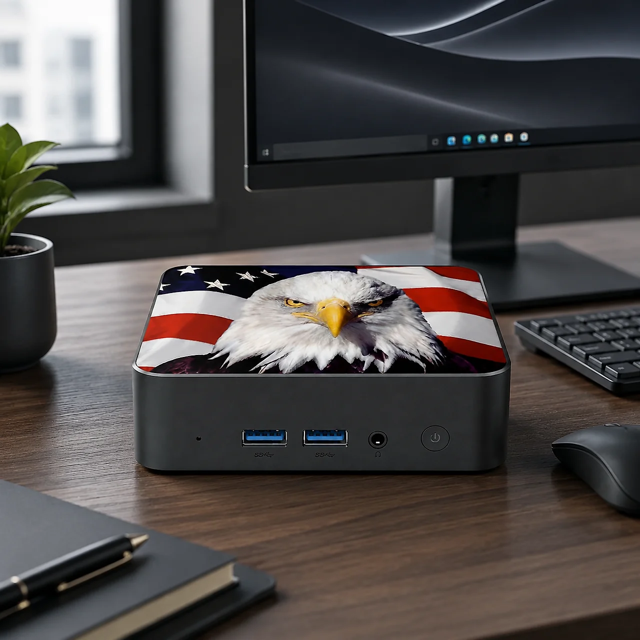 Slim Canada Flag Mini Desktop  - Pc Gaming Intel 评论和价格