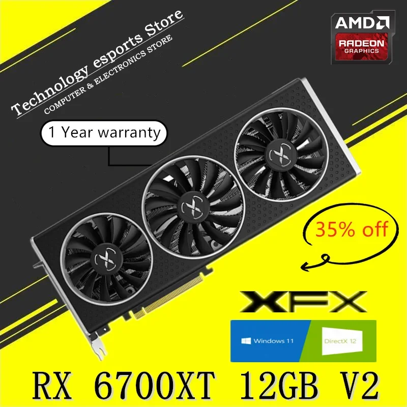 XFX Original AMD Radeon RX6700 - Pc Gaming Vr 评论和价格
