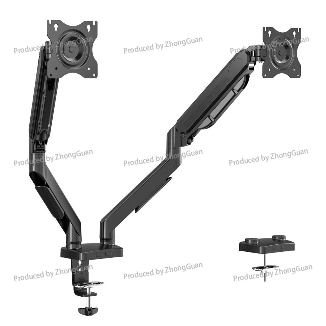 Gas Spring Dual-arm Monitor Mo - Dual Monitor Arm 评论和价格