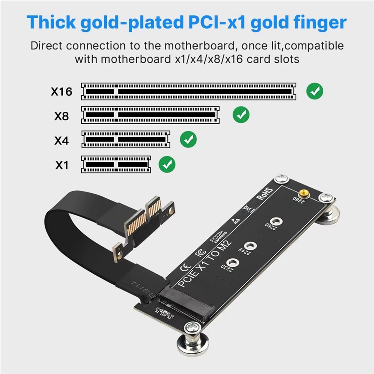 L77A PCI-E 3.0 X1 to M.2 NVMe  - Pcie Riser Cable 评论和价格
