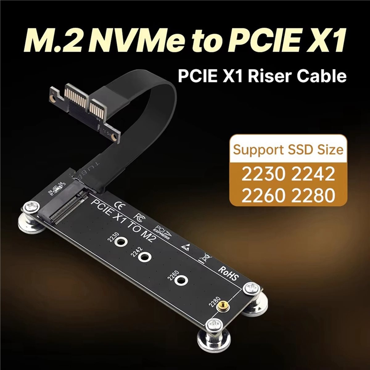 L77A PCI-E 3.0 X1 to M.2 NVMe  - Pcie Riser Cable 评论和价格