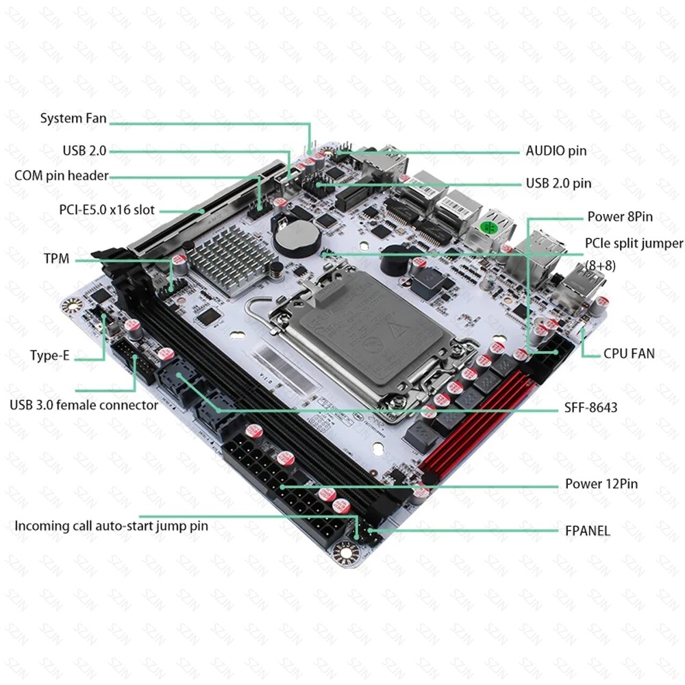 Q670 ITX NAS Motherboard Kit,  - Pc Gaming I7 14Th Gen 评论和价格