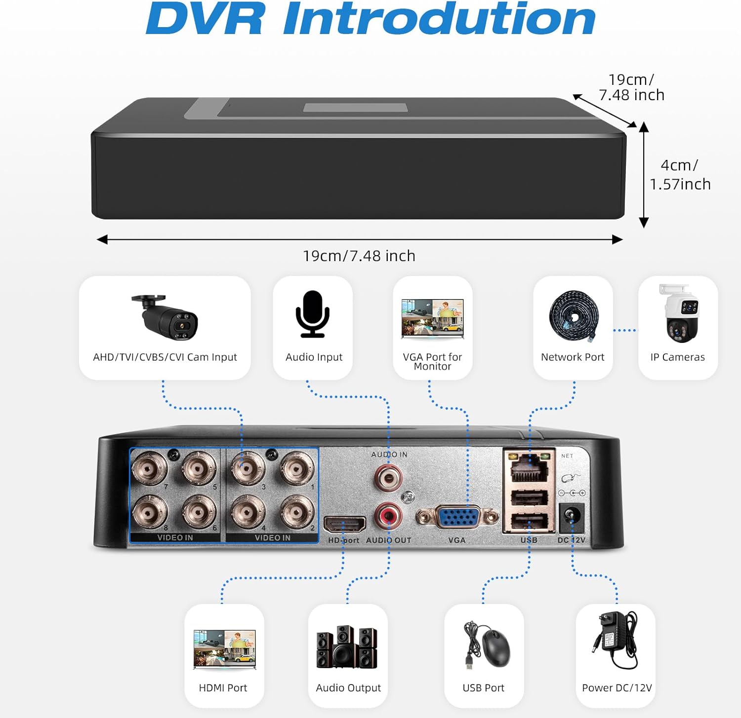 4CH 8CH mini CCTV Surveillance - Pc Gaming Vr 评论和价格
