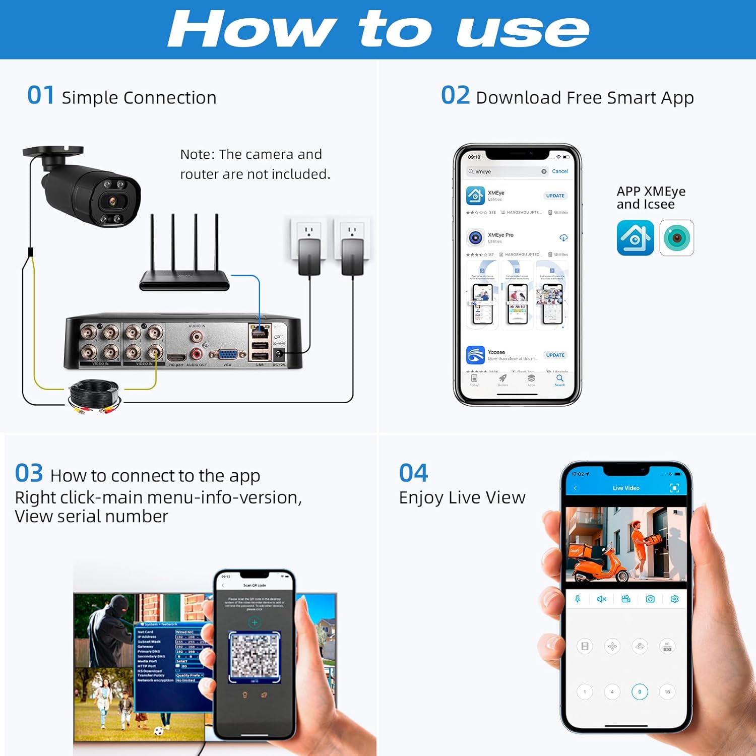 4CH 8CH mini CCTV Surveillance - Pc Gaming Vr 评论和价格