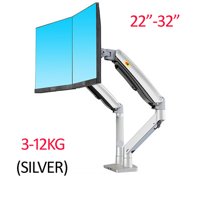 NB F195A Aluminum Gas Spring A - Dual Monitor Arm 评论和价格