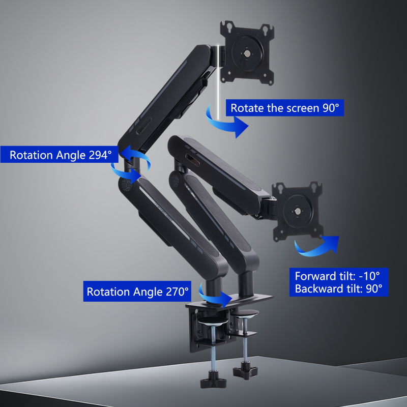 New Arrival Gas Spring Desk Mo - Dual Monitor Arm 评论和价格