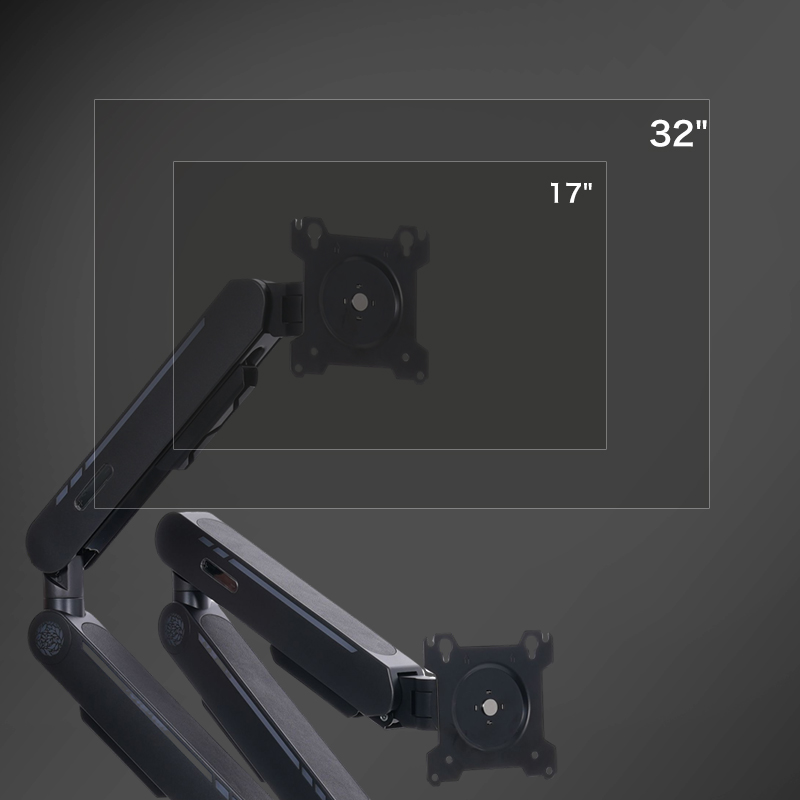 New Arrival Gas Spring Desk Mo - Dual Monitor Arm 评论和价格