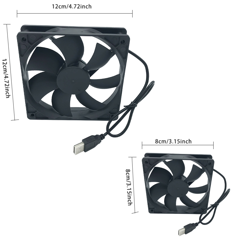 8/12cm 12V USB Powered Compute - Pc Gaming Vr 评论和价格