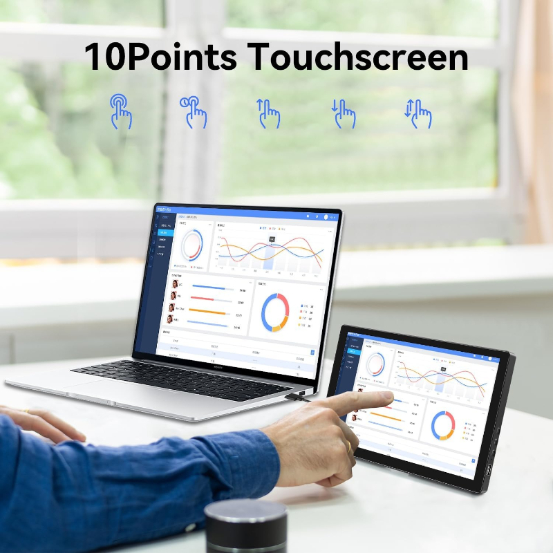 Small Touchscreen Monitor 10.1 - Pc Gaming On Mobile 评论和价格