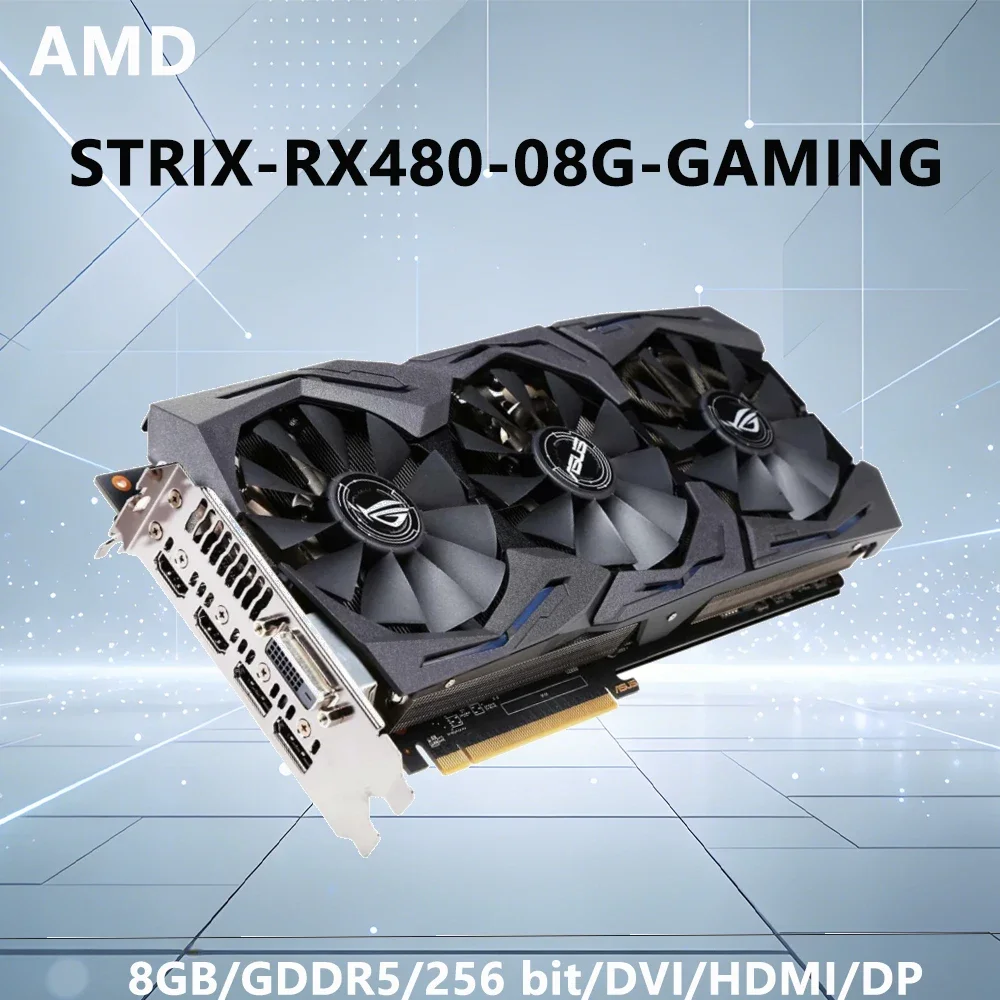 AMD RX 480 8G GPU ASUS STRIX-R - Pc Gaming Vr 评论和价格