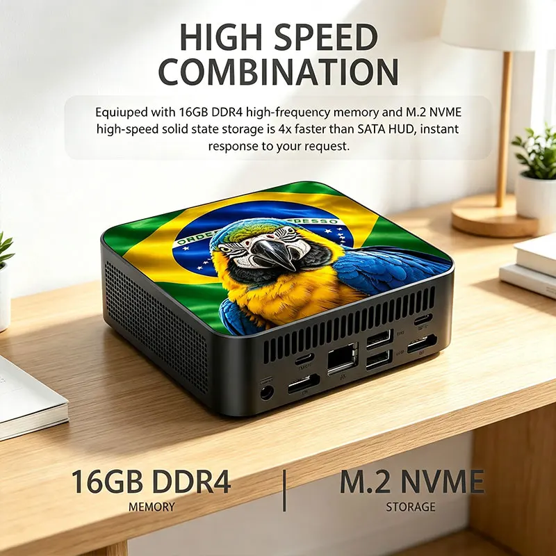 New Mexico Brazil Flag Mini PC - Pc Gaming Intel 评论和价格