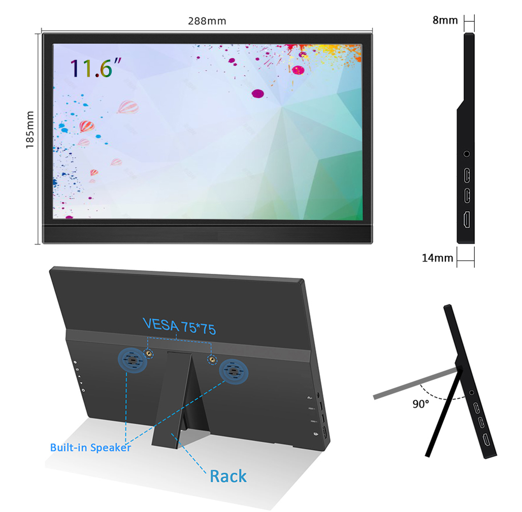 11.6-inch portable monitor sup - Pc Gaming On Mobile 评论和价格