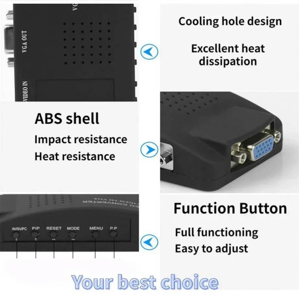 PzzPss BNC S-Video VGA to VGA  - Pc Gaming Vr 评论和价格