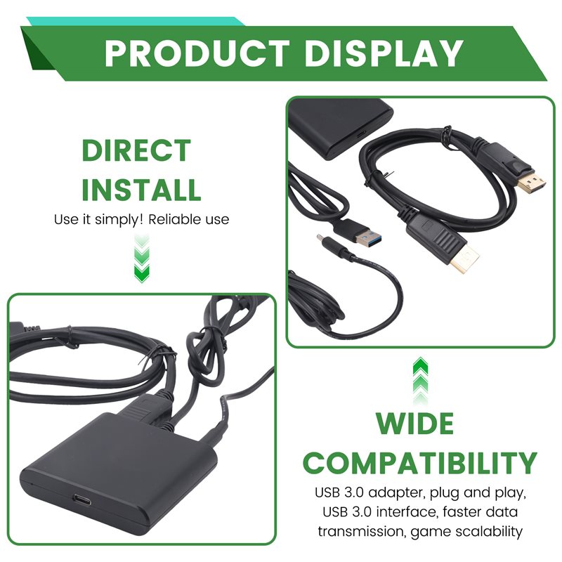 3CGRO-Adapter Power Kit Displa - Pc Gaming Vr 评论和价格