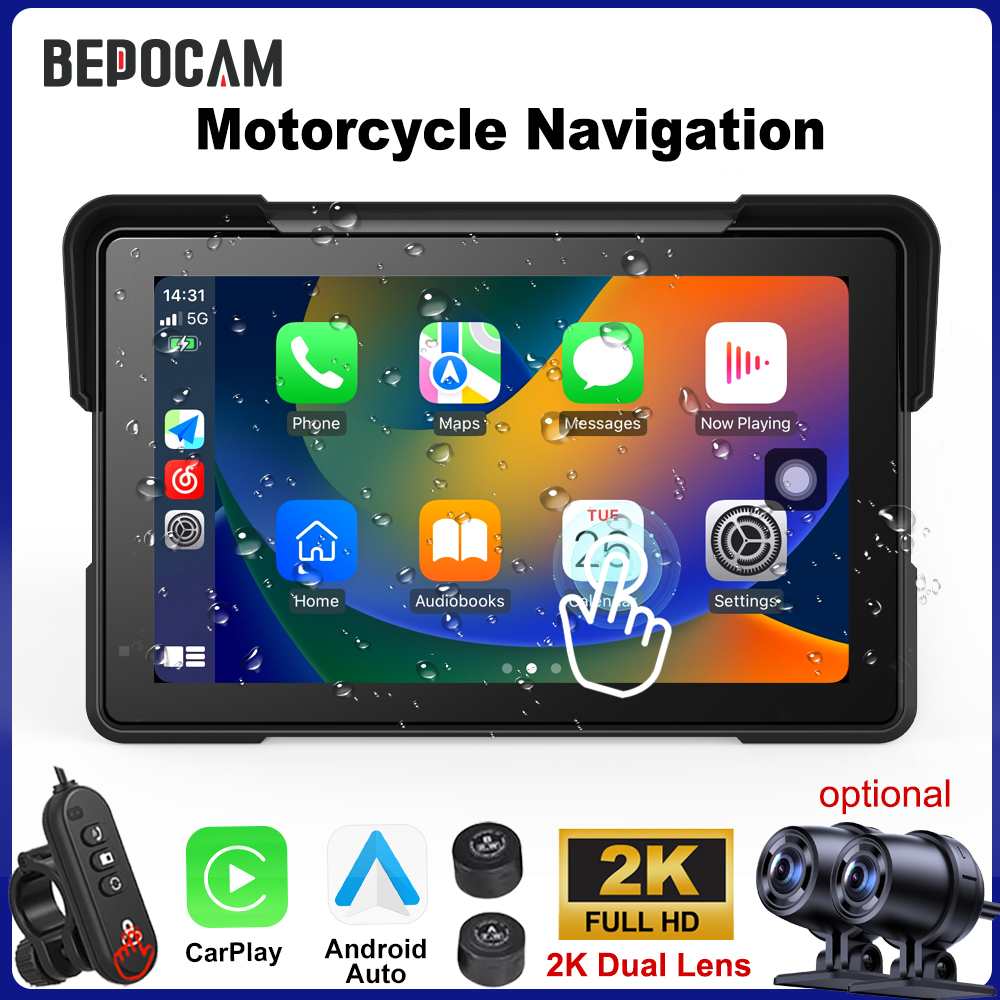 BEPOCAM 5/7'' Carplay Motorcyc - Pc Gaming Vr 评论和价格