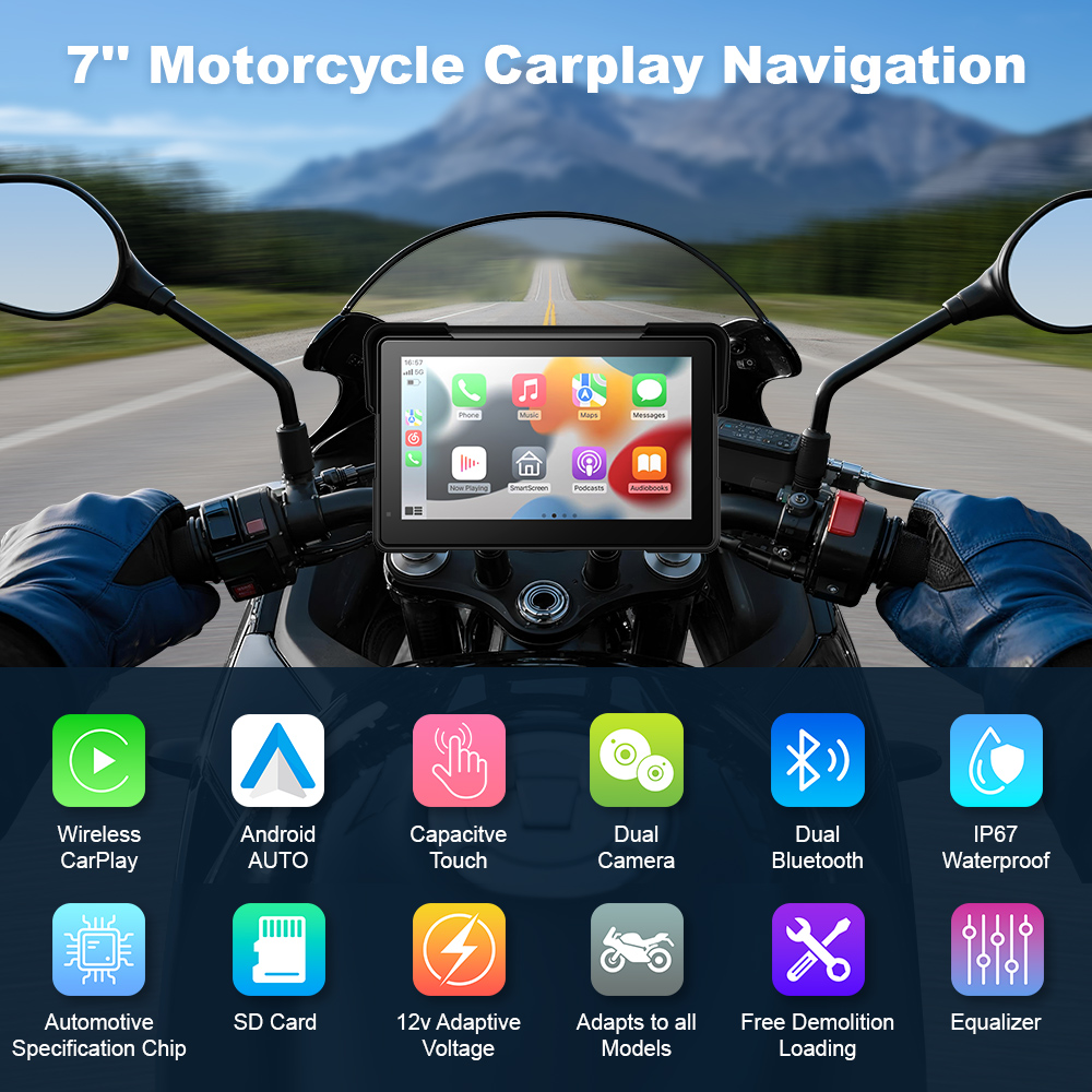 BEPOCAM 5/7'' Carplay Motorcyc - Pc Gaming Vr 评论和价格