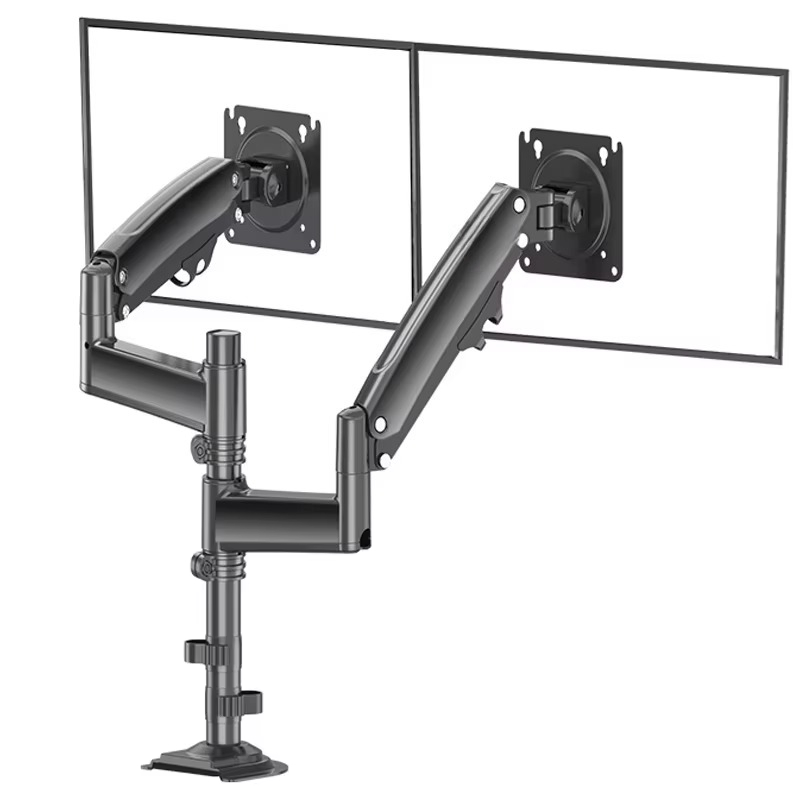 Aluminum Alloy Black Dual Colu - Dual Monitor Arm 评论和价格