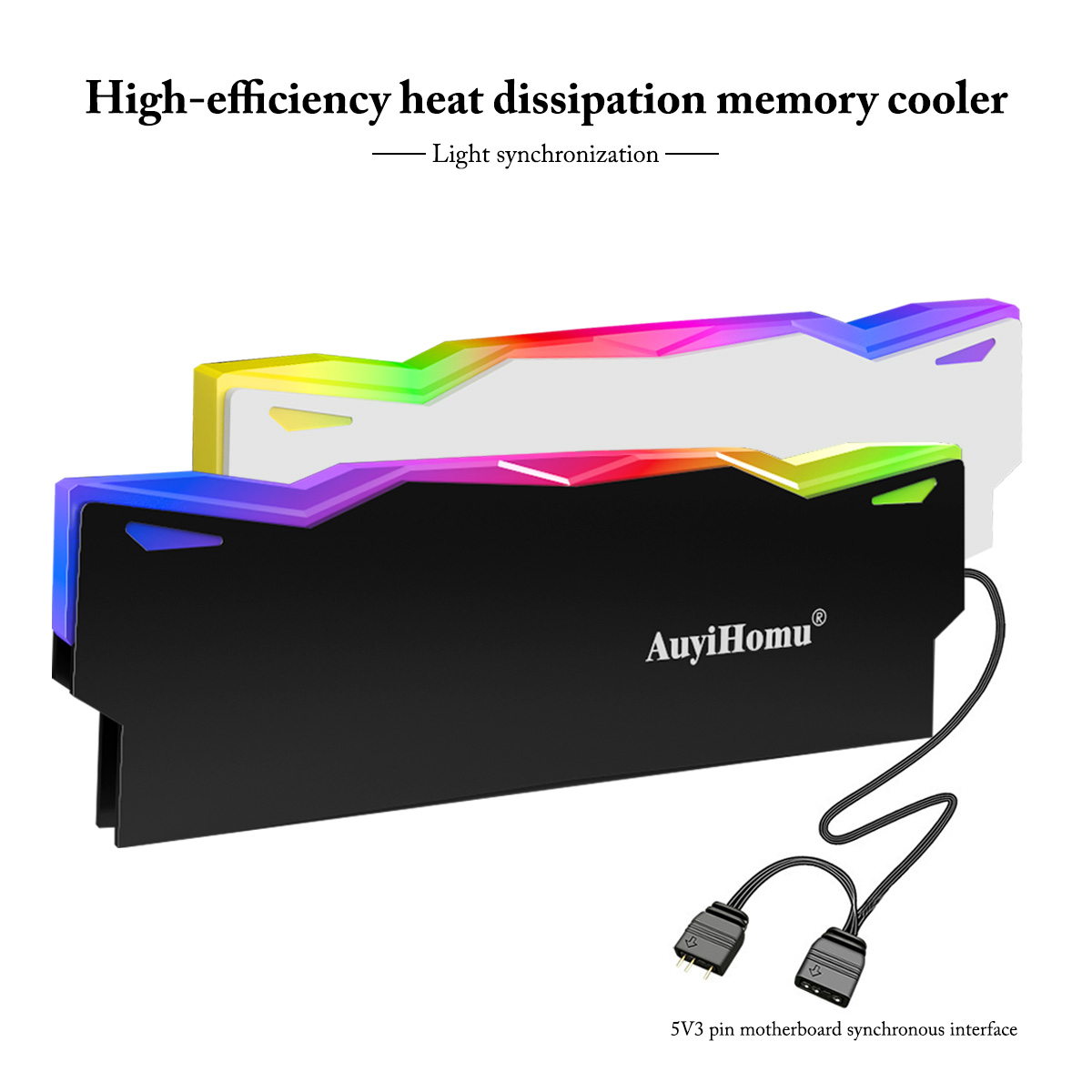 AuyiHomu RGB Heatsink, 5V 3Pin - Pc Gaming Rgb 评论和价格