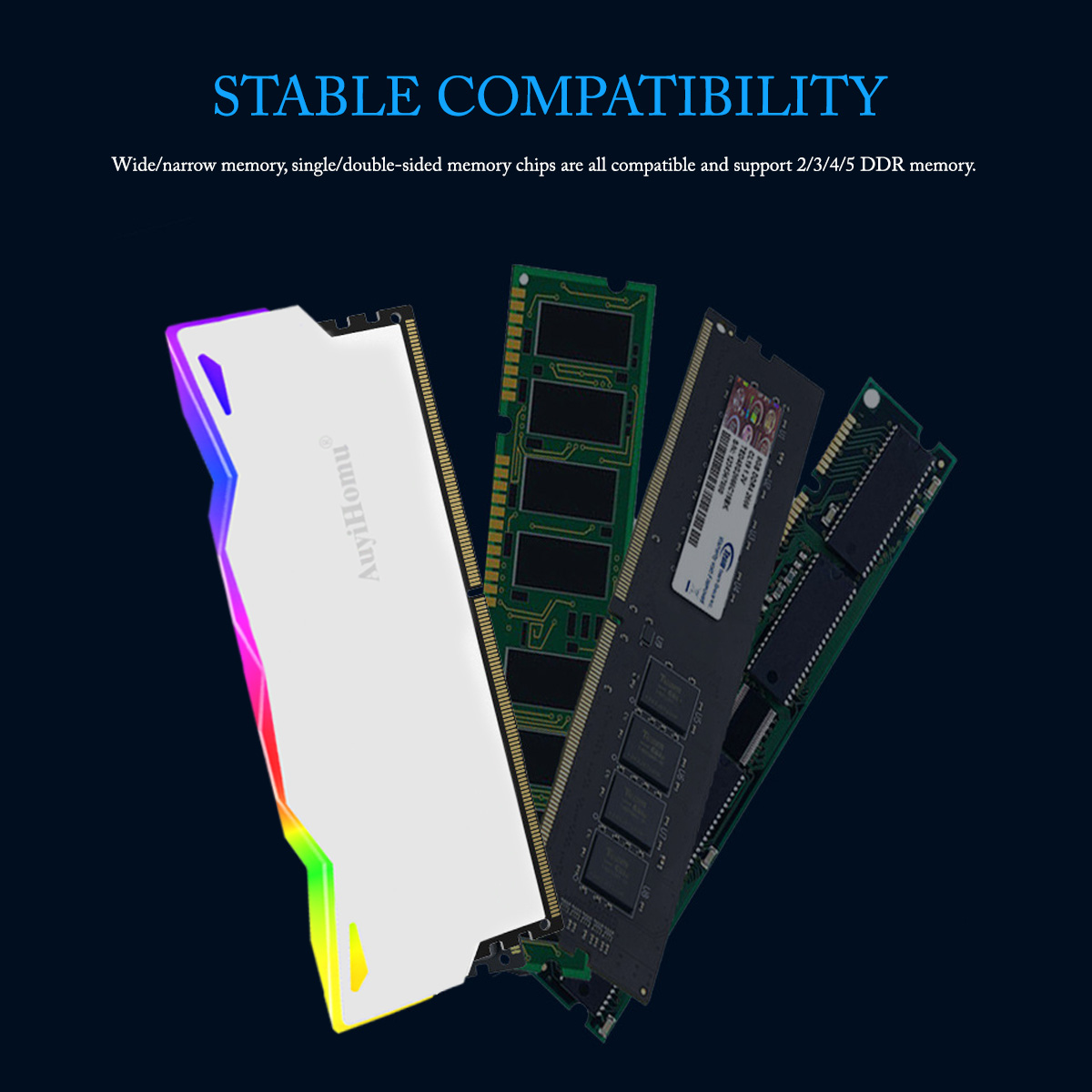 AuyiHomu RGB Heatsink, 5V 3Pin - Pc Gaming Rgb 评论和价格